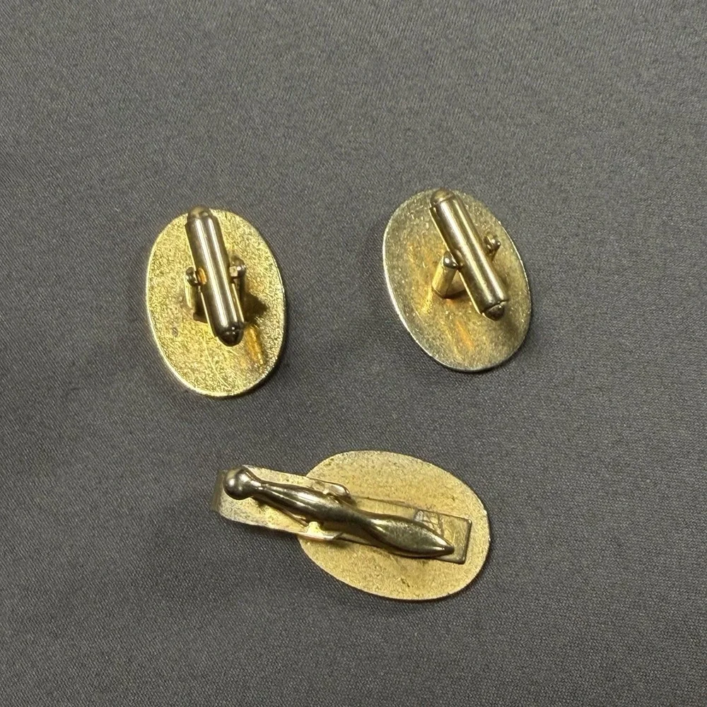 ANTIQUE‎ MODEL T FORD PACKARD Cufflinks & Tie Clip 25x18 mm Oval